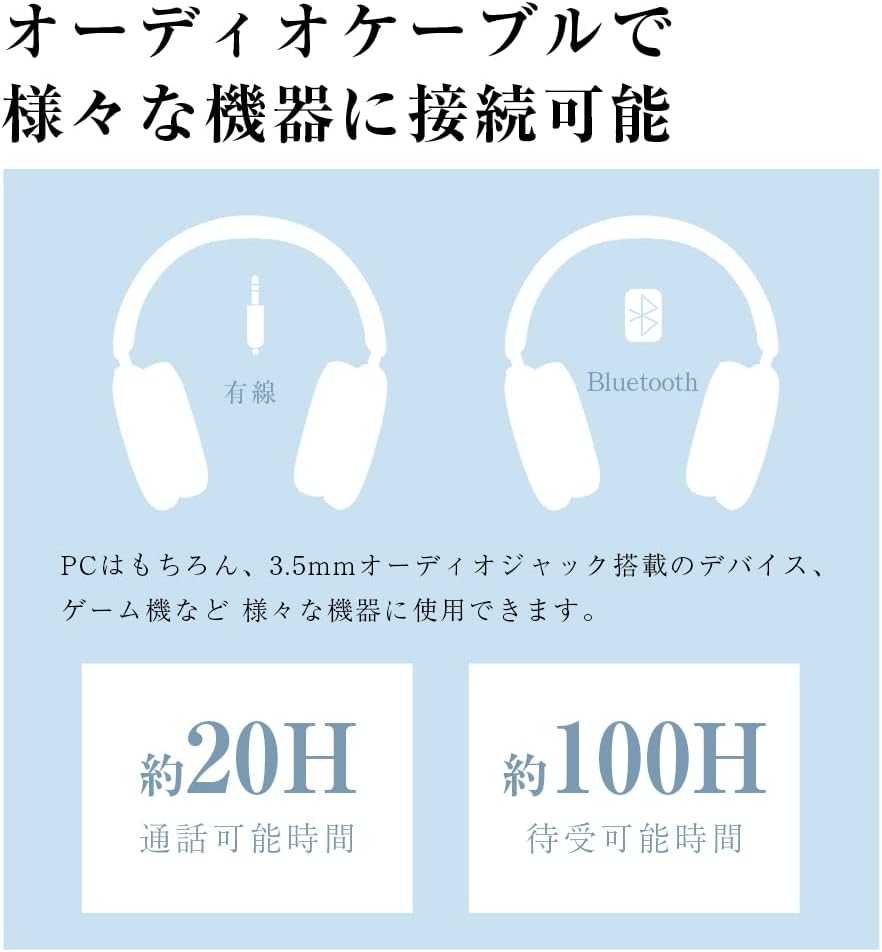 Bluetooth Headphones, Wireless Headphones, Bluetooth 5.4, Over-Ear Headphones, Wired Wireless, Dual Use, Sealed Type, HIFI Sound Quality, No Delay, 100 Hours Standby Time, Lightweight, Foldable