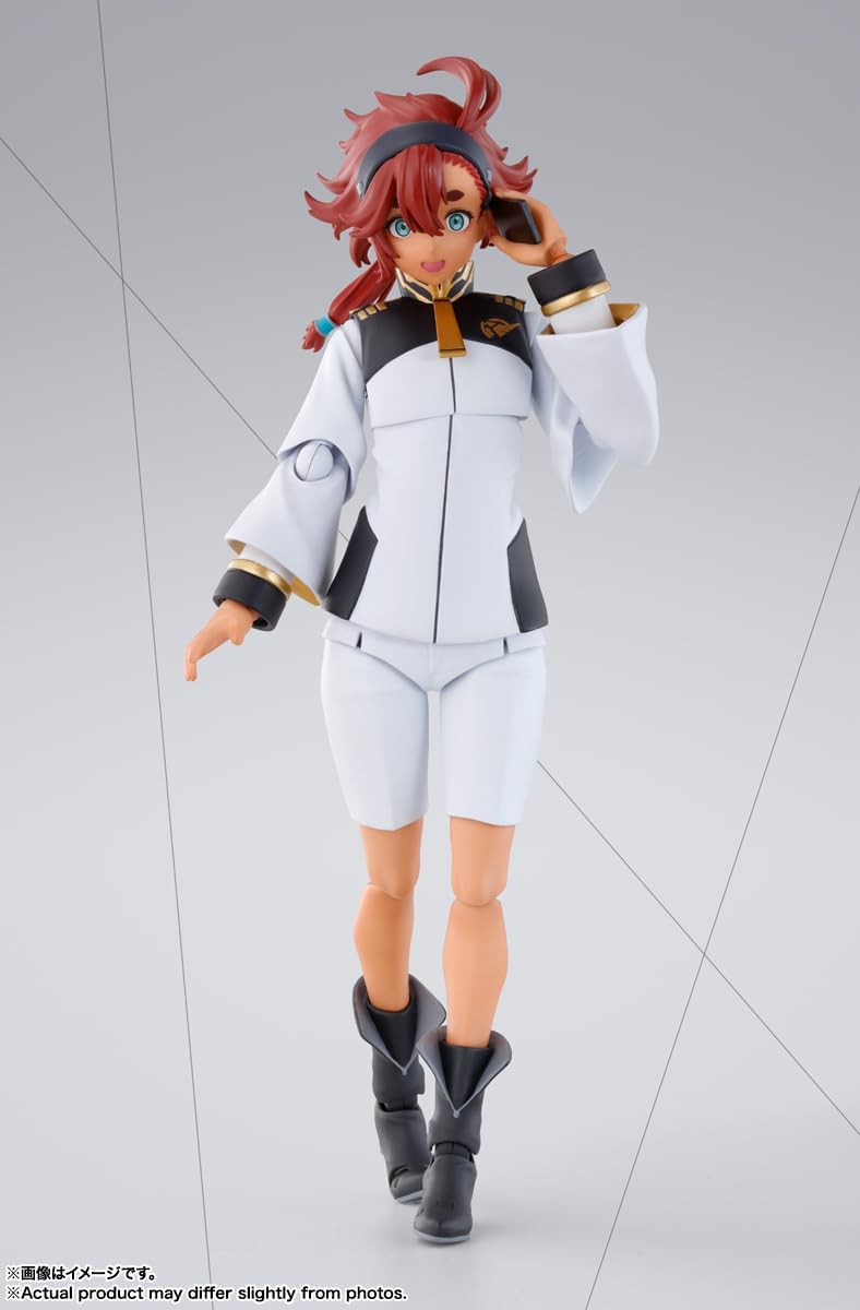 TAMASHII NATIONS S.H. Figuarts Mobile Suit Gundam: The Witch from Mercury Slretta Mercury Approx. 5.5 inches (140 mm), PVC & ABS, Pre-painted Articulated Action Figure