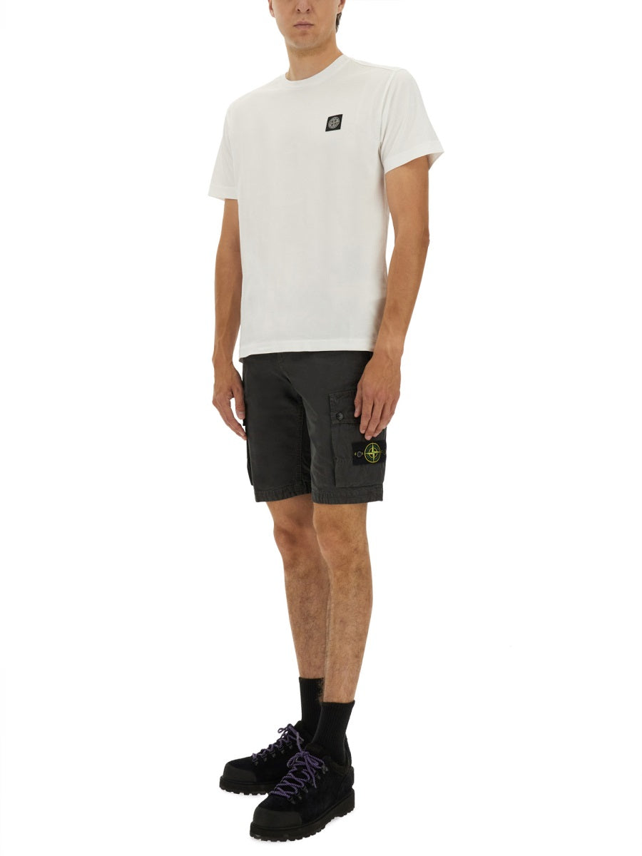 Stone Stone Island Slim Fit T Shirt - Image 7