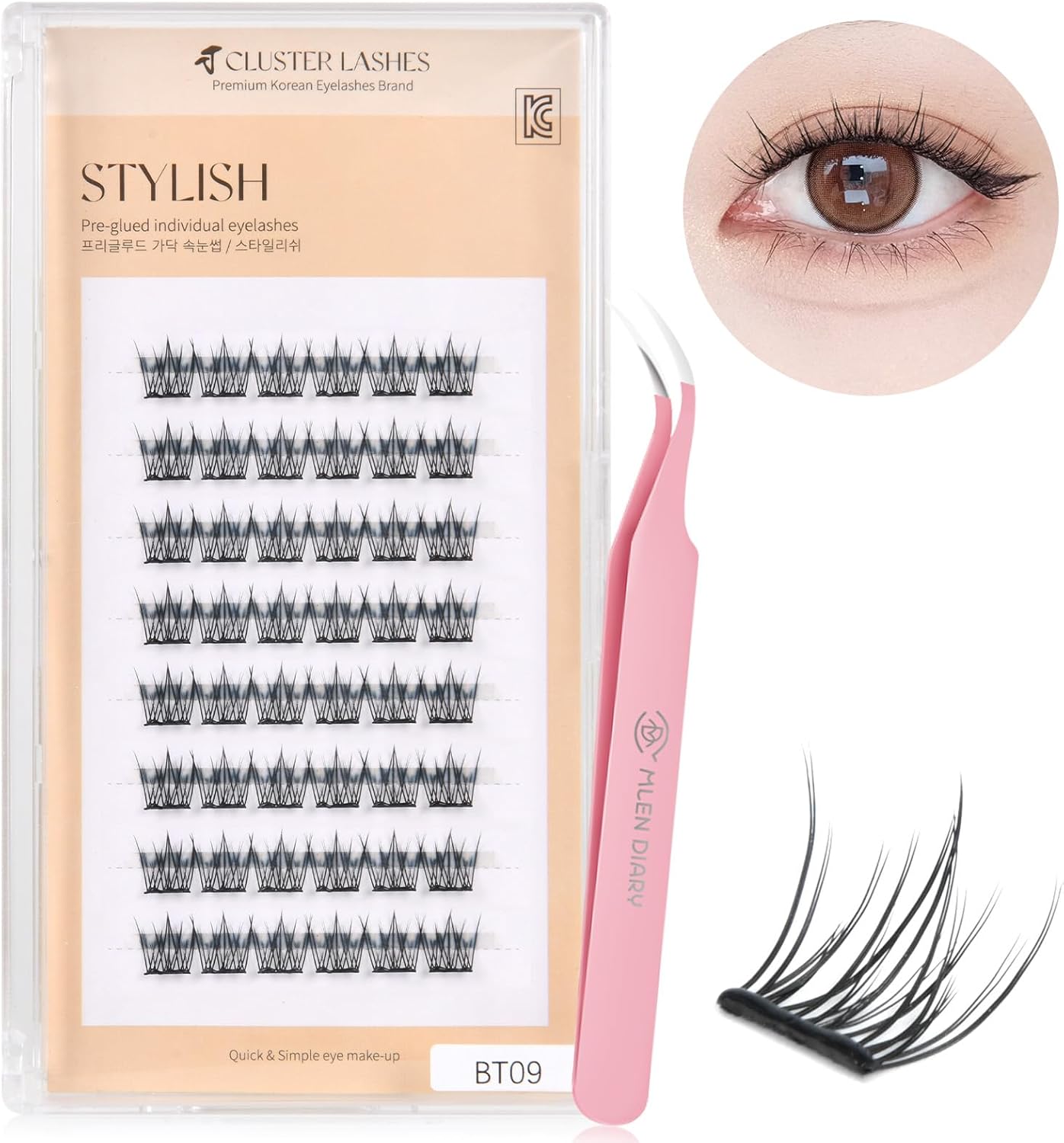 False Eyelashes, No Glue Needed, Glue Free, No Glue Needed, False Eyelashes, 3D Feel, Natural, Popular, Bunch, Beginner, No Glue Required, Easy Installation, Long Lasting, Long Lasting Keep, Durable