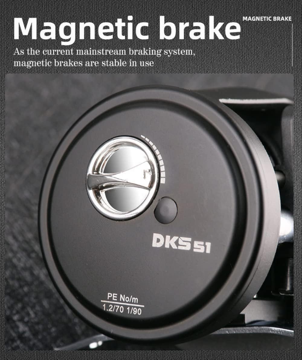 Bait Casting Reel DKS Small Drum Wheel 11+1BB 6.2:1 Light Spinning 196g Fishing Reel Carp Reel Fishing