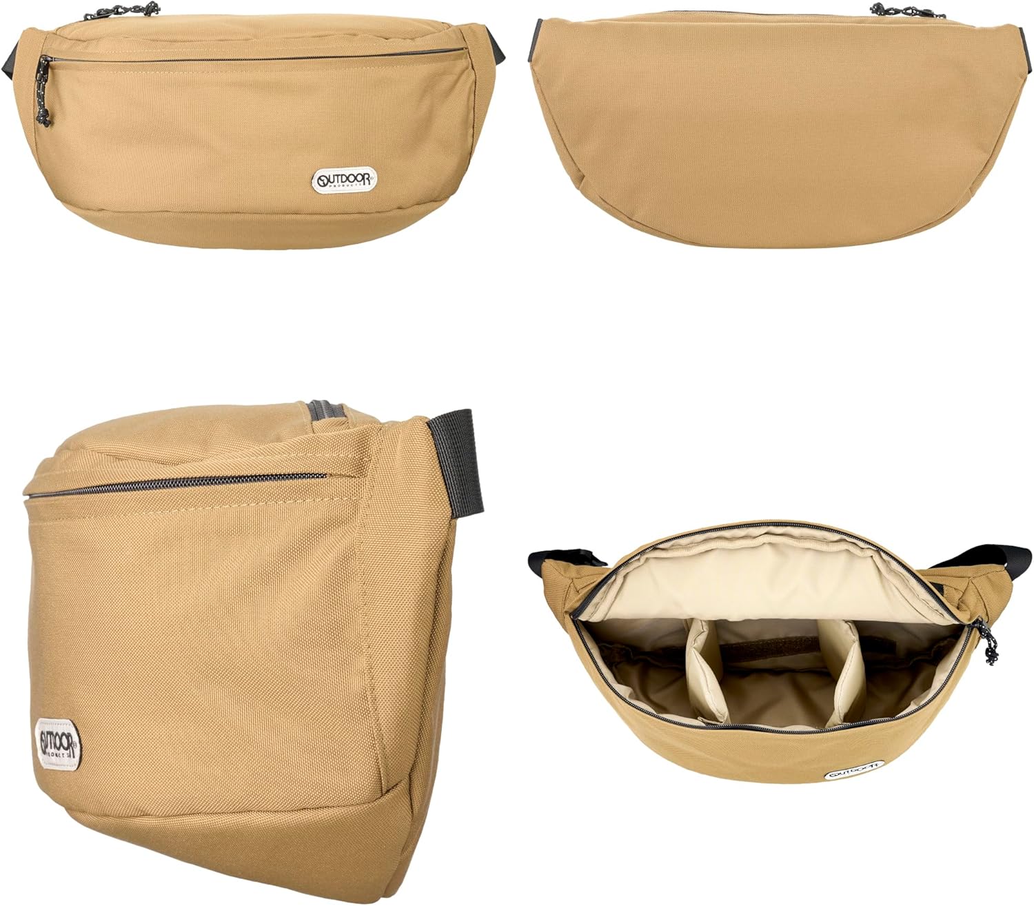 Hakuba AMZODCSB07BE 4977187005332 Camera Shoulder Bag 07 AZ Beige Lightweight Sling Type Camera Bag, YKK Zipper, Water Repellent Fabric