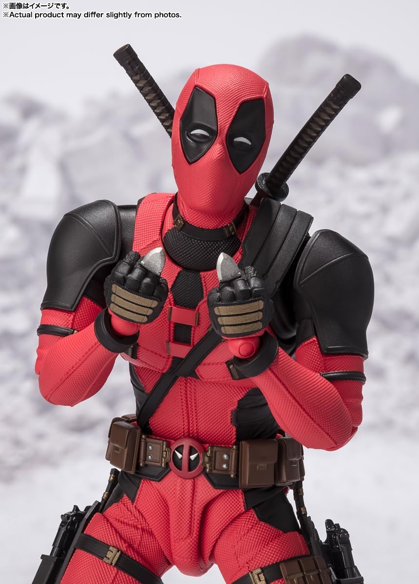 BANDAI SPIRITS S.H. Figuarts Deadpool (Deadpool & Wolverine), Approx. 6.1 inches (155 mm), PVC & ABS, Painted Action Figure