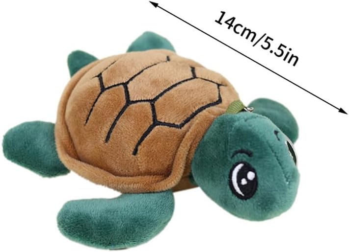 Yavoluy Plush Turtle Turtle Keychain Keychain Cute Pendant Bag Charm Plush Mascot Turtle Toy, green