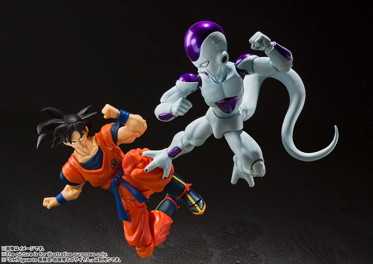 TAMASHII NATIONS S.H. Figuarts Dragon Ball Z Freeza Fourth Form (Resale Version), Approx. 4.7 inches (120 mm), PVC & ABS Pre-painted Action Figure