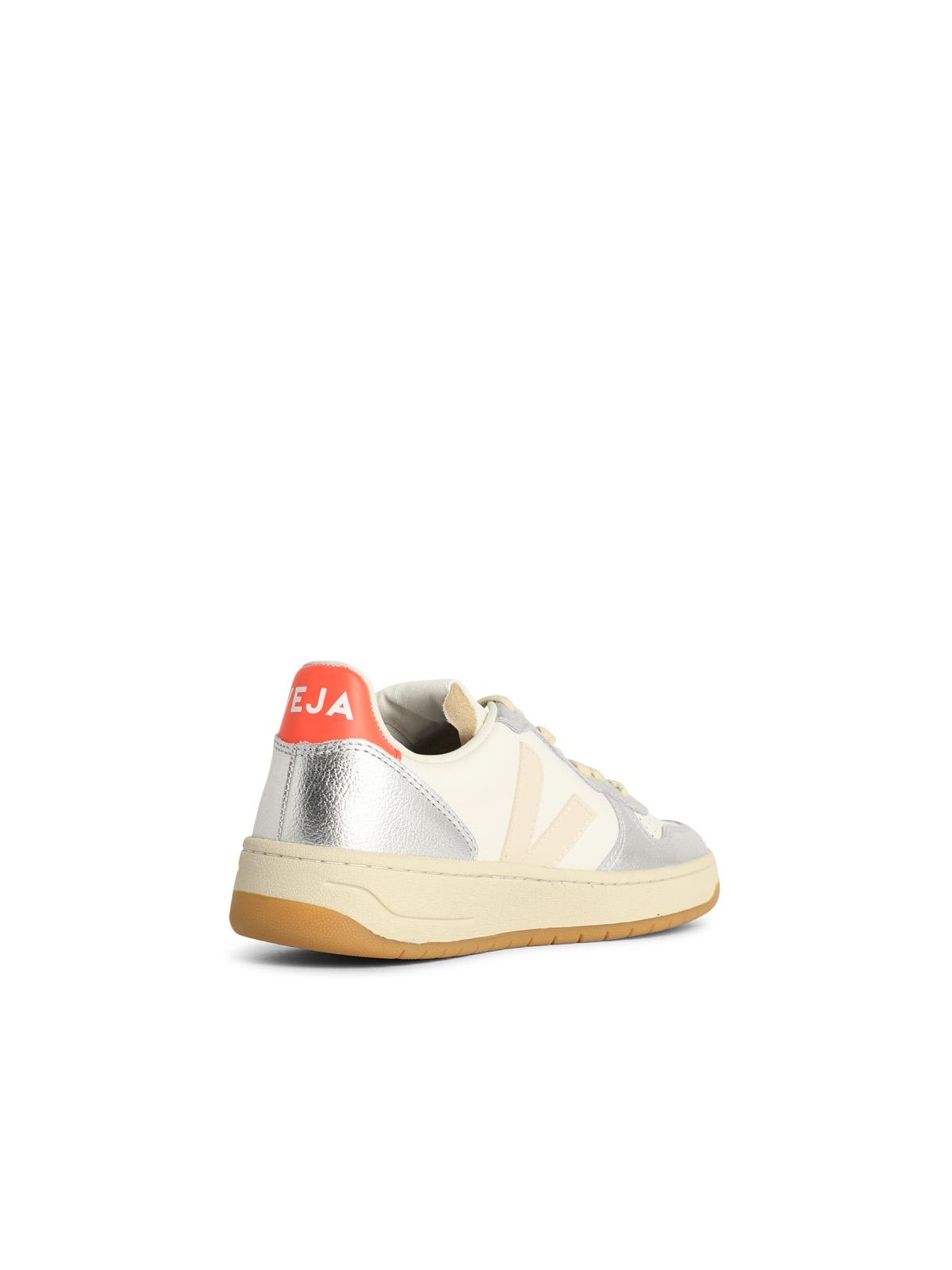 Veja Veja 'V10'白いリアスニーカー - Image 7