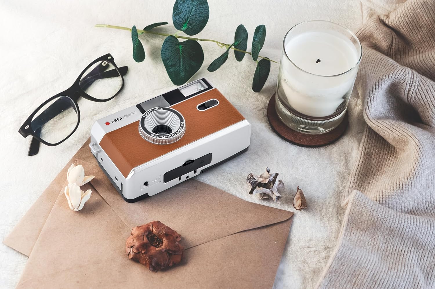 AgfaPhoto Reusable Photo Camera 35mm Brown