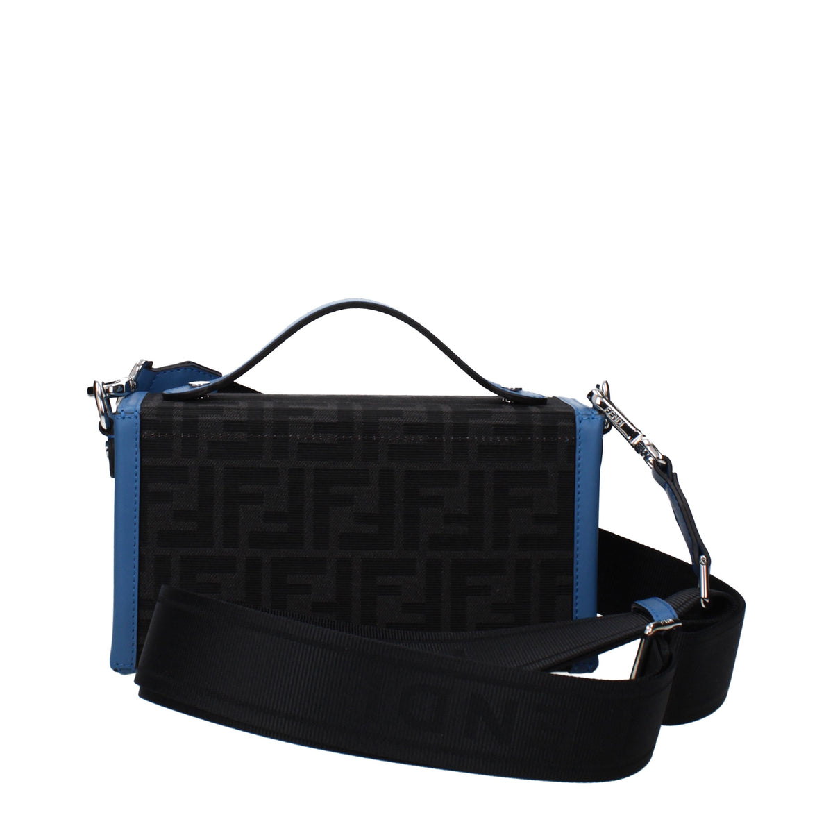 Fendi フェンディハンドバッグバゲットメンズファブリックグレー/フィオルダリソ - Image 7