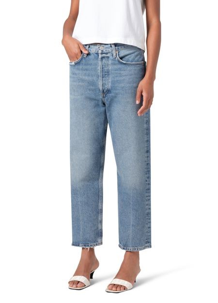 AGOLDE 90's ルーズフィット クロップドストレートジーンズ - Image 7