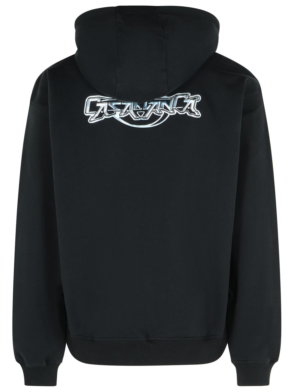 Casablanca カサブランカブラックコットンスウェットシャツ - Image 7