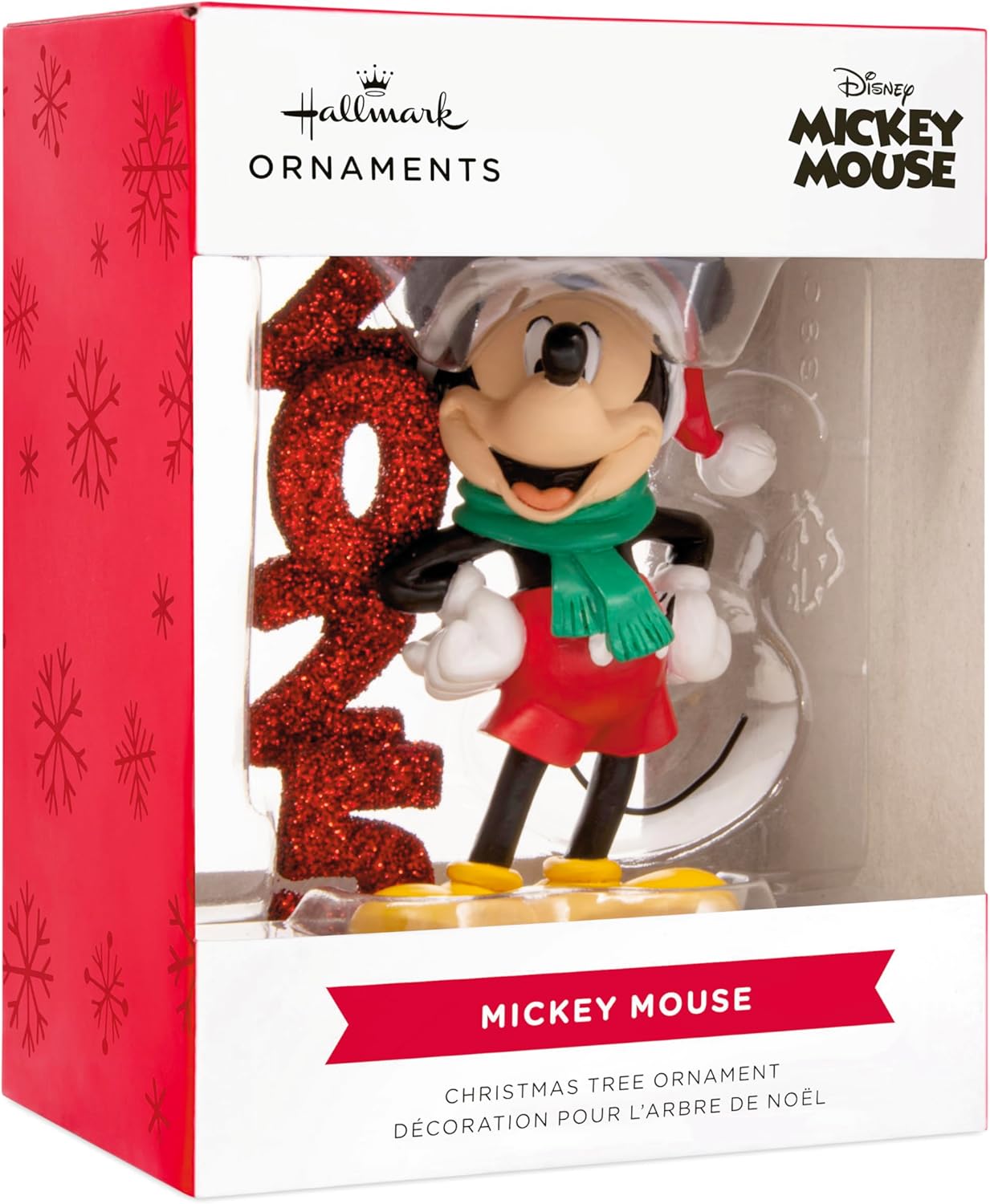 Hallmark Disney - Adorno de Navidad de Mickey Mouse 2025, regalos para fanáticos de Disney