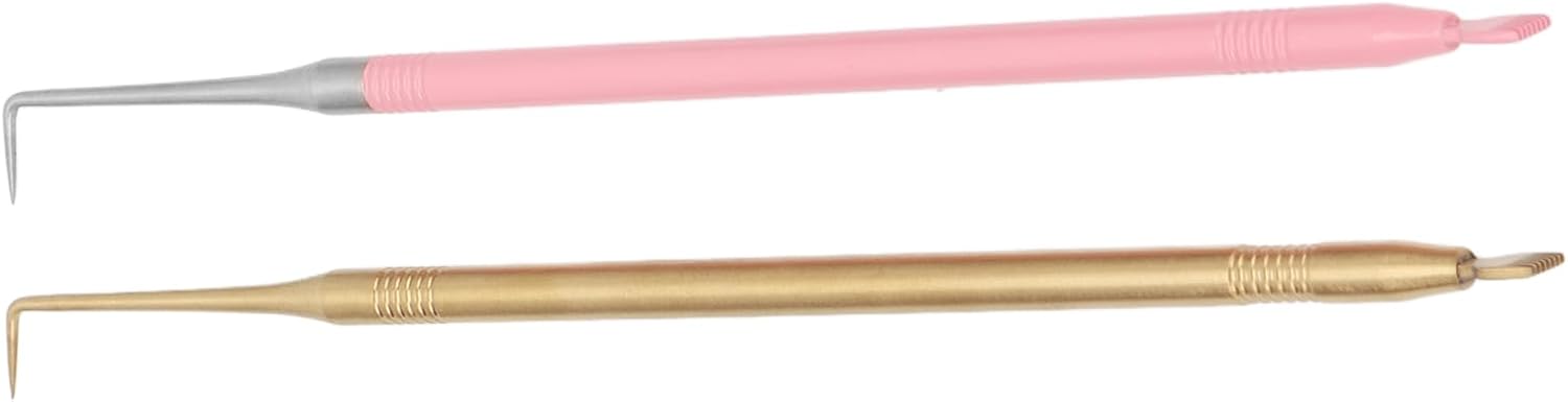 Eyelash Perm Lift Tool Eyelash Lift Perm Tool Double Ended Short Comb (Gold Pink)