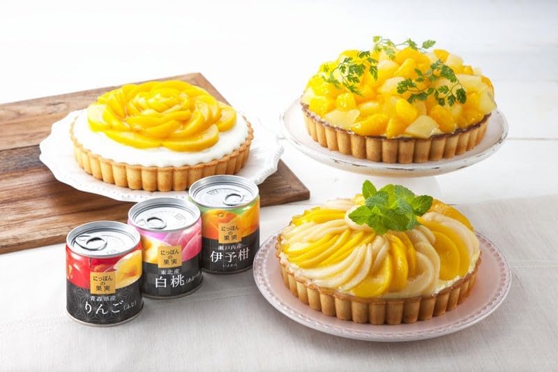 (Official) k&k Noodle White Peach, Akatsuki 6.7 oz (195 g) x 4, Canned Fruit, Made in Japan