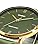 Casio MTP-VT01 Series Quartz Men's Watch, Gold x Green Leather MTP-VT01GL-3B, Formal