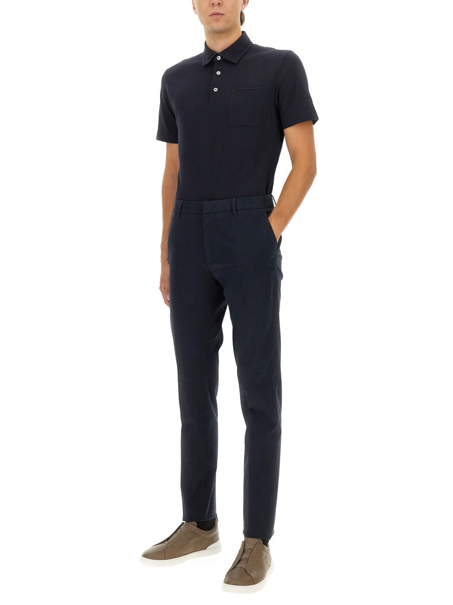 Zegna ZEGNAプレミアムコットンパンツ - Image 7