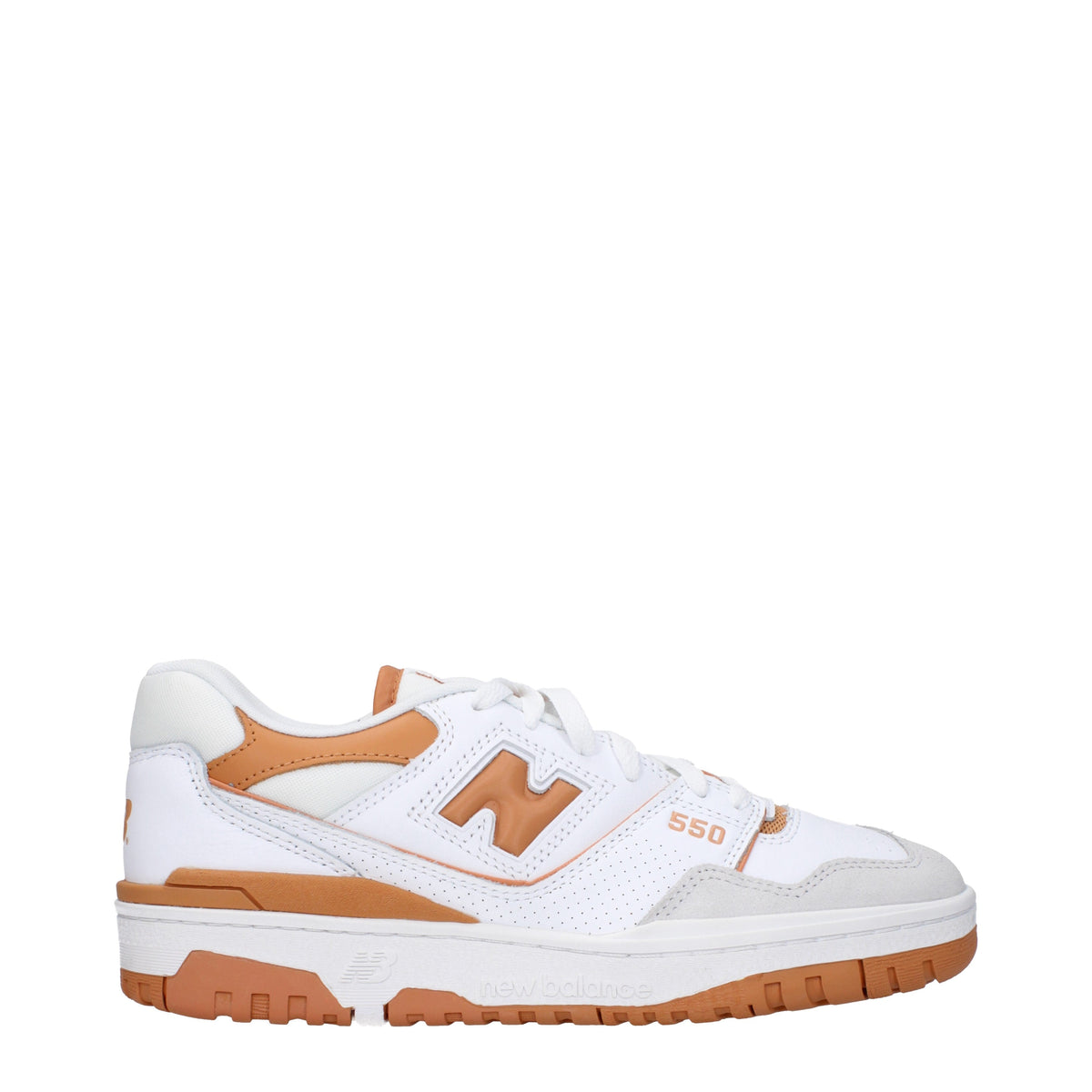 Designer Brand ニューバランススニーカー550メンズスキンホワイト/ライトブラウン - Image 7