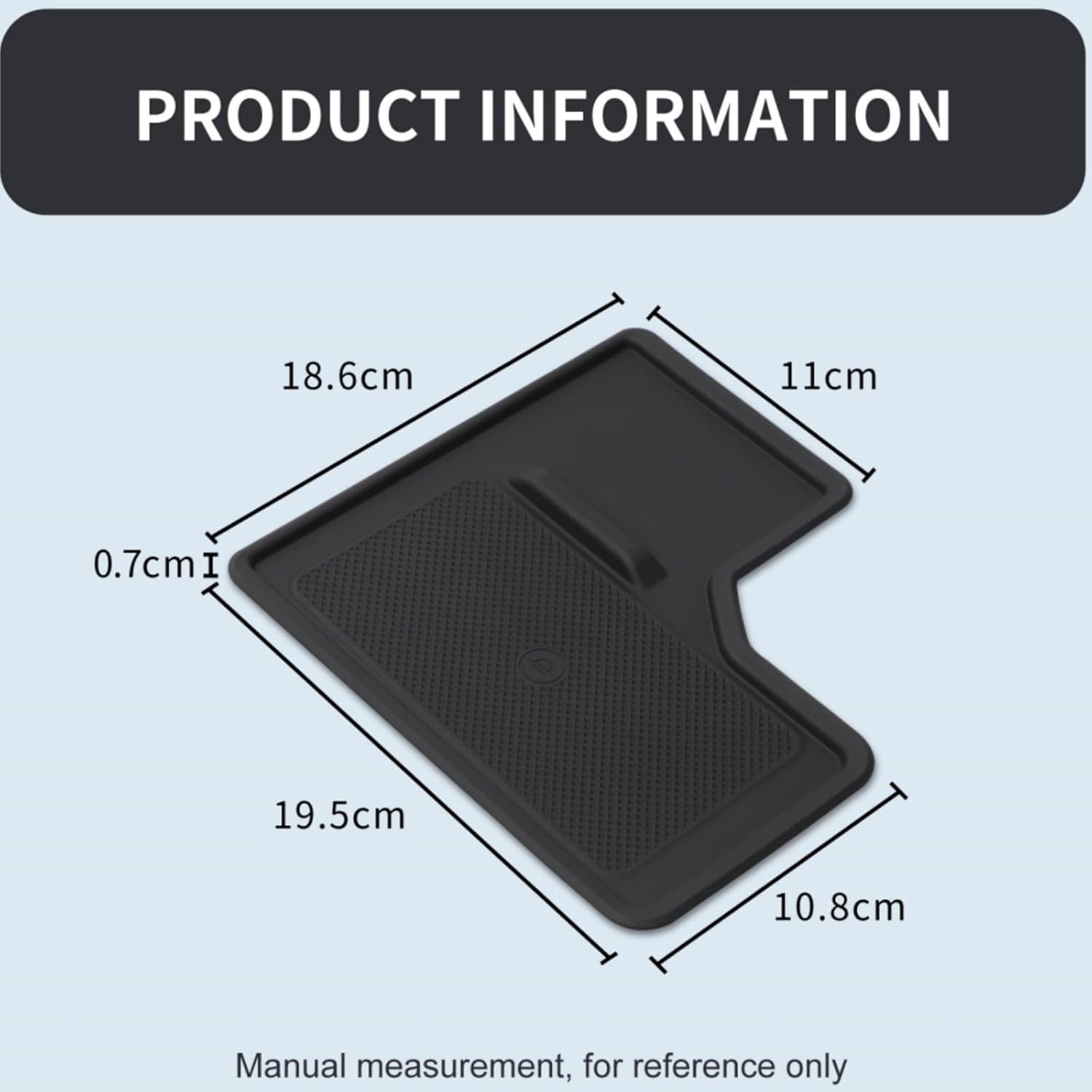 LUCKEASY 2024 Toyota Land Cruiser 250 Rankle 250 ZX Exclusive Wireless Charging Mat, Simply Place Charging, Rubber Mat, TRJ250W/GDJ250W Type, Center Console, Silicone Smartphone, Mat Rankle 250