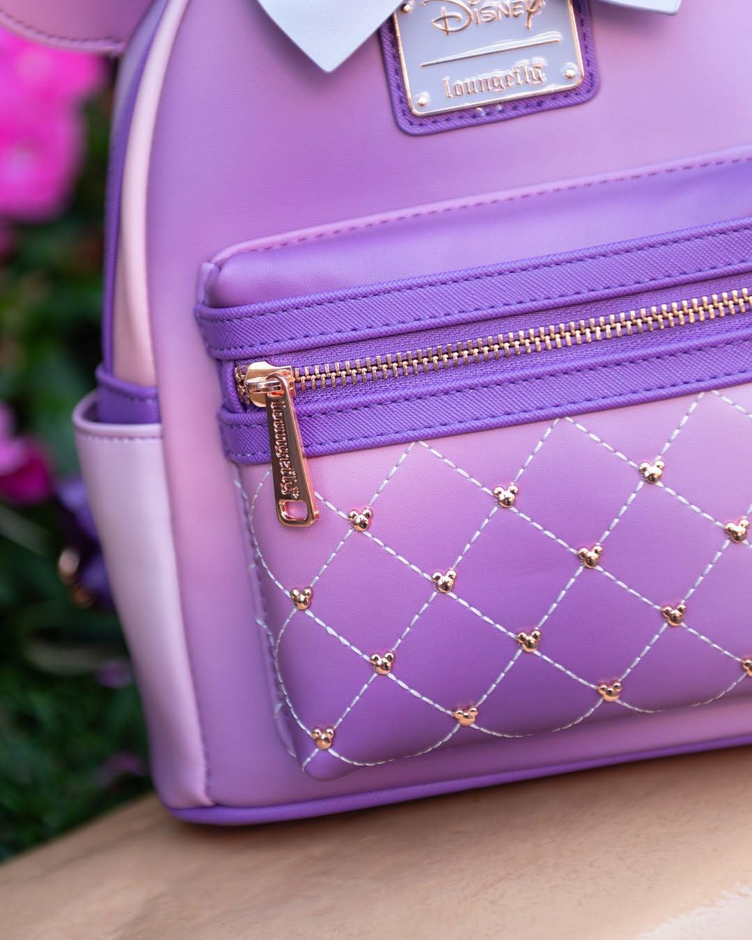 Loungefly Disney The Minnie Mouse Classic Series Women's Backpack, Lavender, Multicoloured, One Size, Wdbk3189