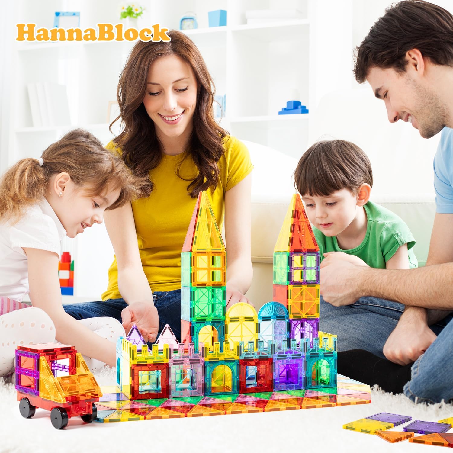110 Pcs Magnetic Building Blocks Magnet Toys Children Educational Toys Magnet Blocks Magnetic Toys Birthday Present Christmas Gift