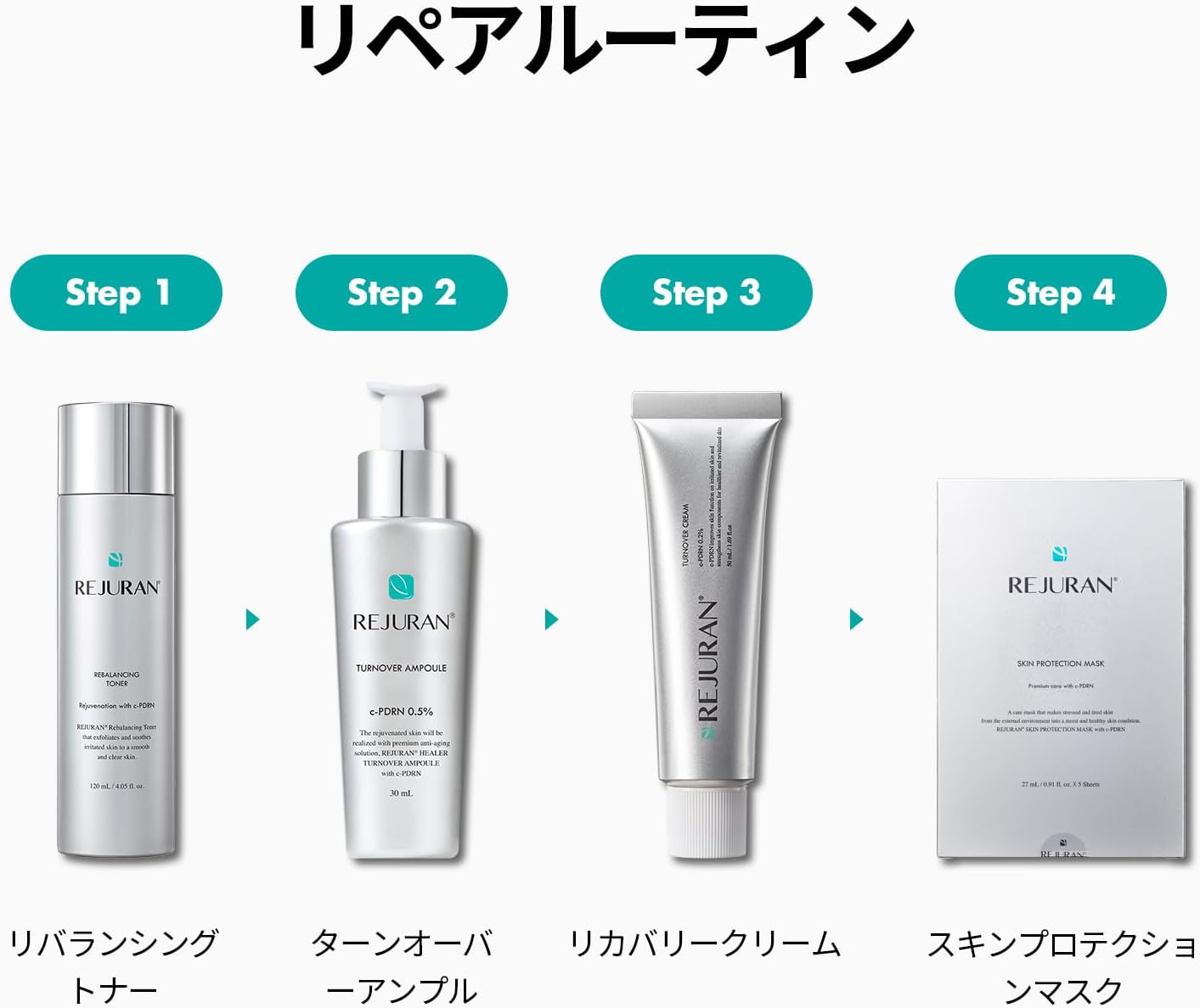 Lijeran Official REJURAN Turnover Cream 1.7 fl oz (50 ml) Skin Care Korean Cosmetics