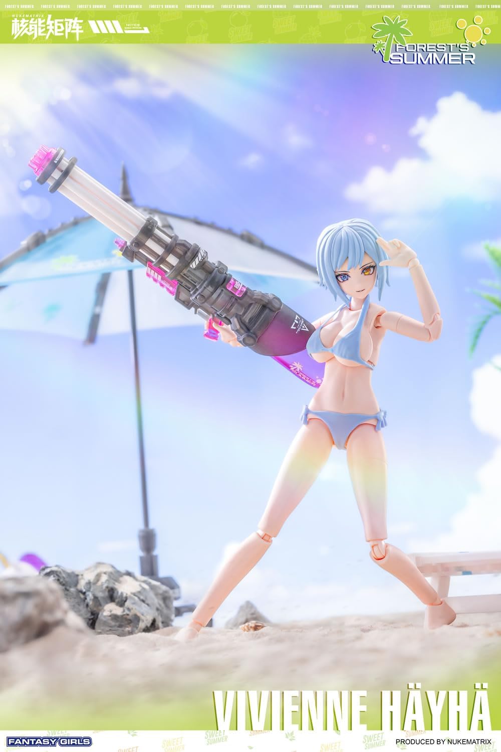 NUKE MATRIX Forest Summer FANTASY GIRLS Vivienne Heihe 1/10.5 Scale PVC & ABS Plastic Model Kit