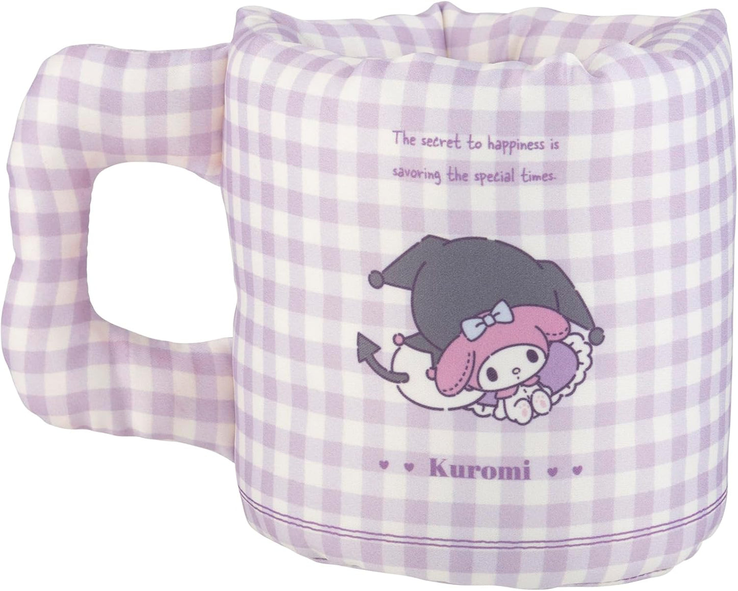 Moripilo 427411 Chrome Mug Style Trinket Case, Tabletop, Approx. 4.3 x 4.3 x 5.1 inches (11 x 11 x 13 cm), Blue, Gingham Plaid, Pen Holder, Cute, Goods, Present, Sanrio 427411