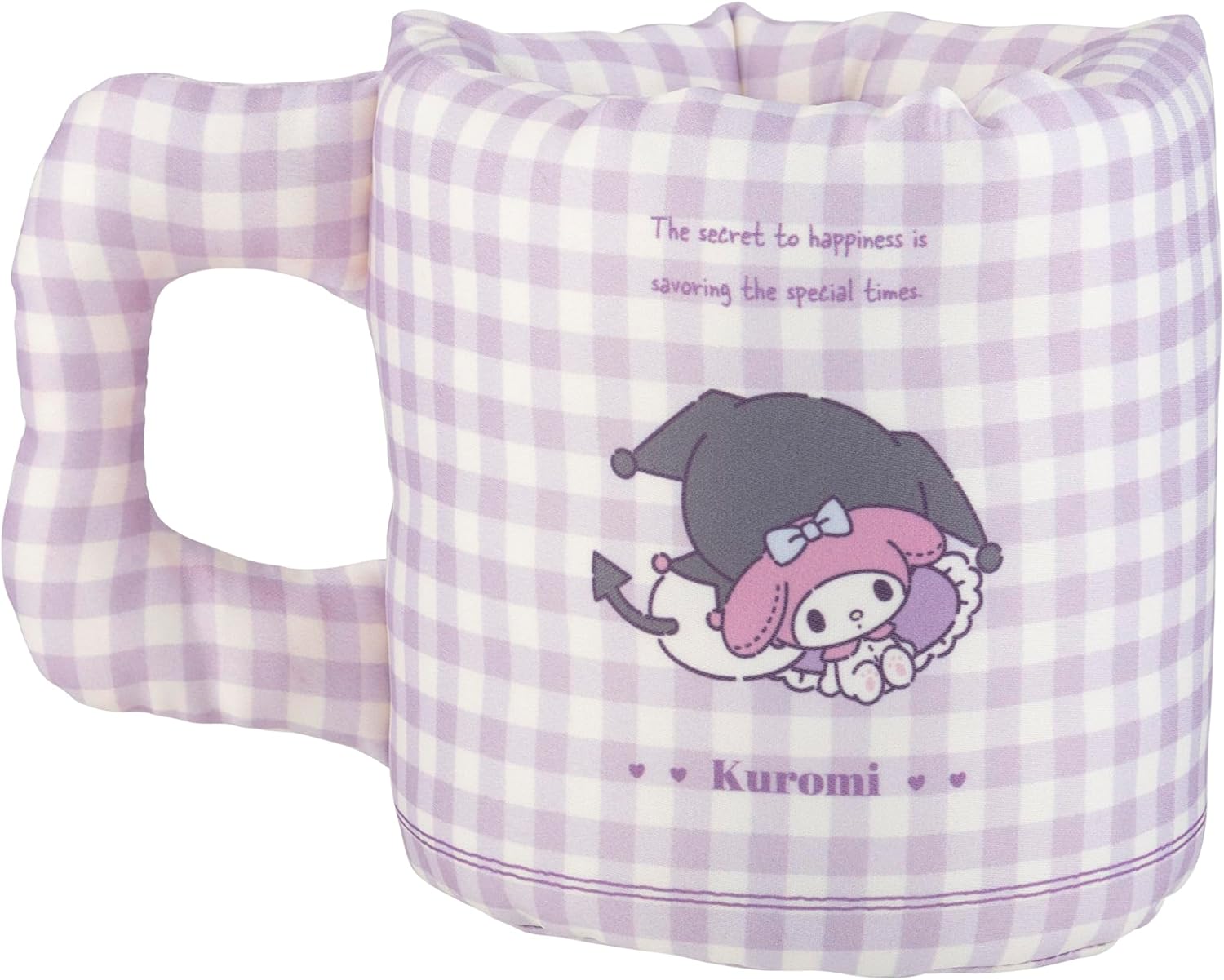 Moripilo 427411 Chrome Mug Style Trinket Case, Tabletop, Approx. 4.3 x 4.3 x 5.1 inches (11 x 11 x 13 cm), Blue, Gingham Plaid, Pen Holder, Cute, Goods, Present, Sanrio 427411