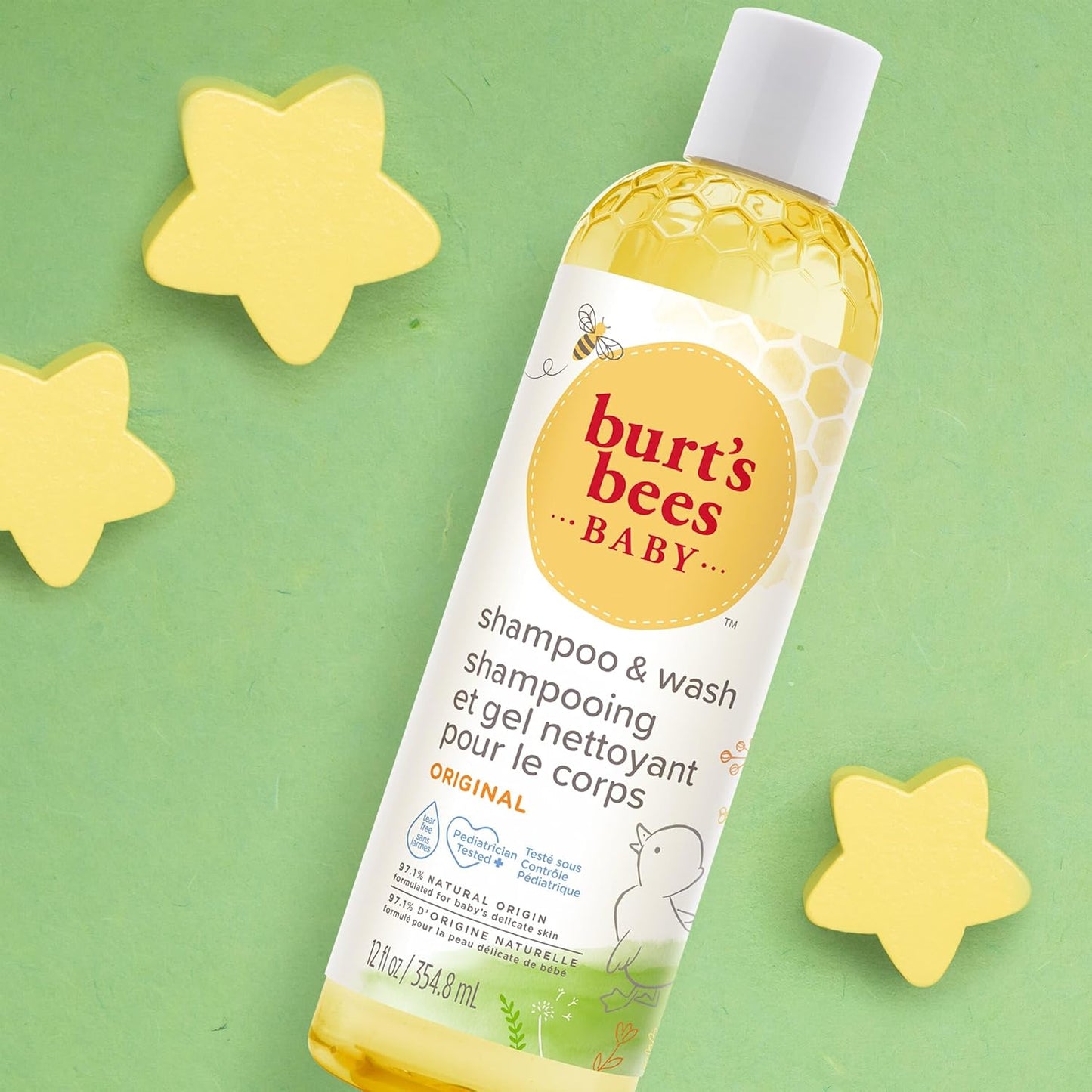 Champú de Burt's Bees botellas de 12 onzas, paquete de 3, paquete de de 3, Amarillo, 3, 3