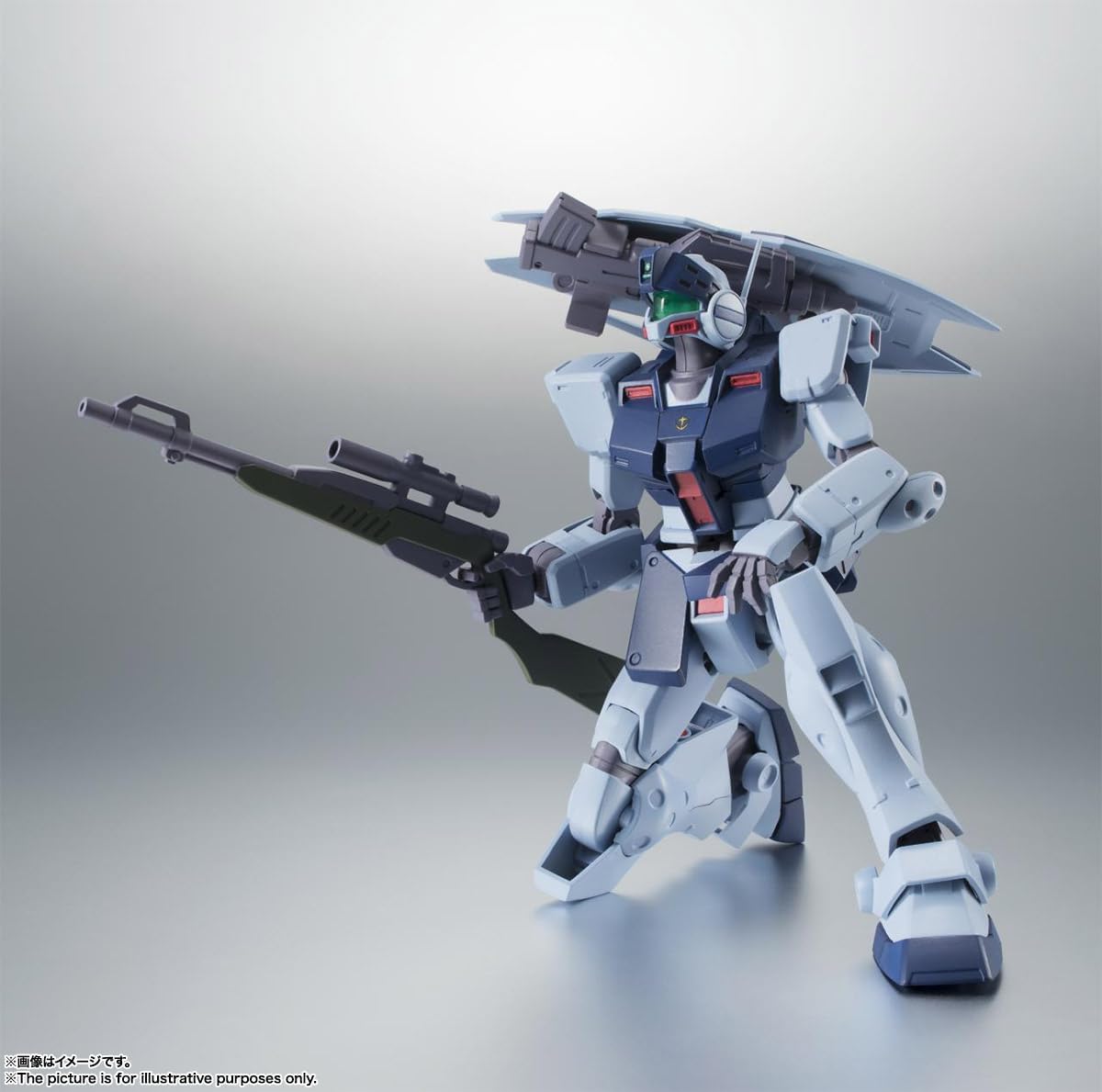 Robot Spirits Mobile Suit Gundam 0080 War in the Pocket RGM - 79SP Jim Sniper II Ver., A.N.I.M.E. (Resale Version), Approx. 4.9 inches (125 mm), PVC & ABS, Painted Action Figure