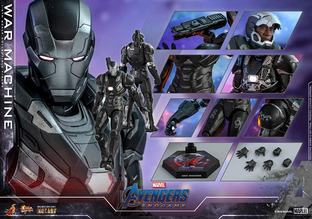 Movie Masterpiece DIECAST Avengers End Game 1/6 Scale Figure Warmachine