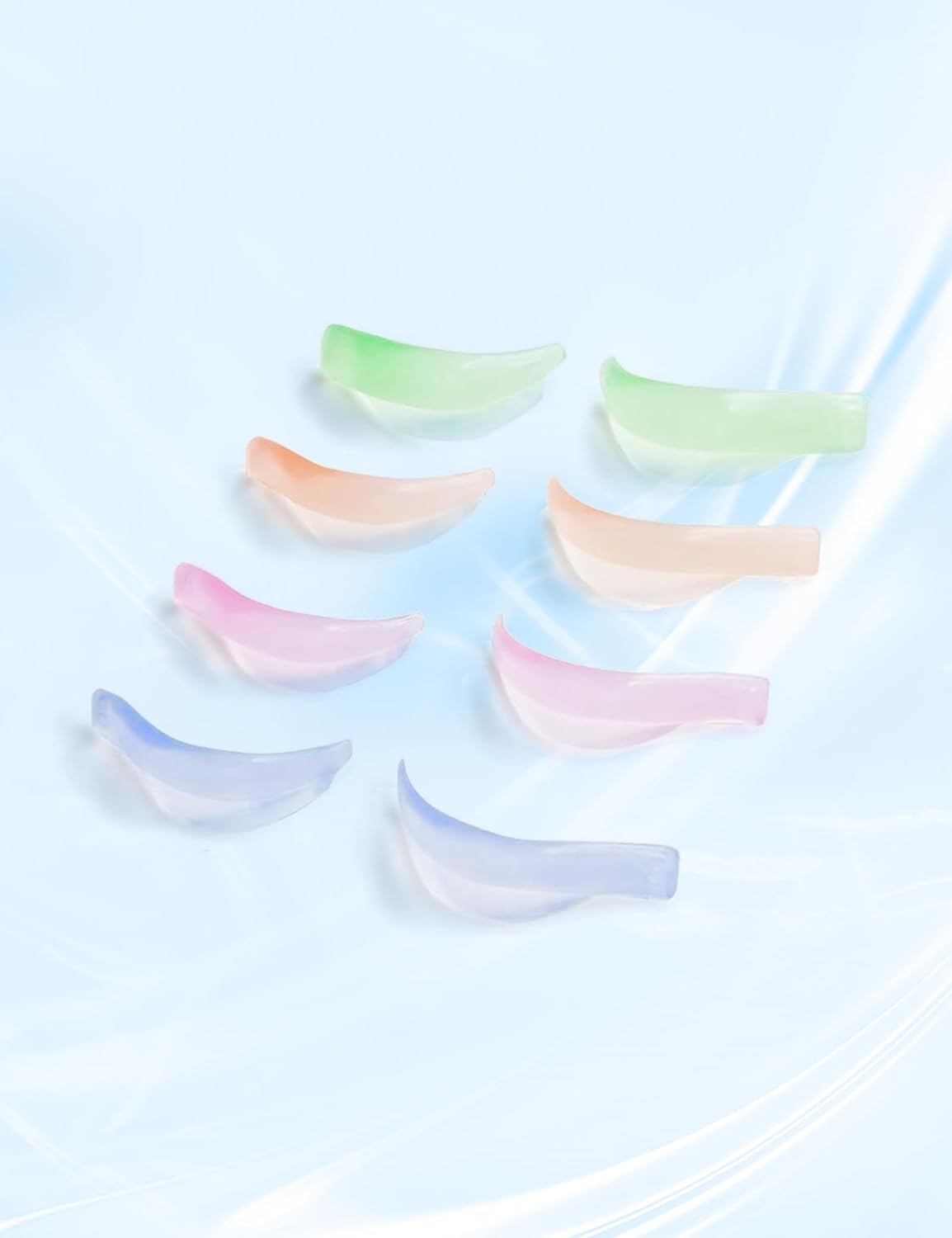 happykau Eyelash Lifting Silicone Pads Perma Pads 8 Pieces 4 Sizes Reusable Eyelash Perm Rod Extender Perma Cushion Eyelash Lifting Shield Professional Eyelash Lift Tool Eyelash