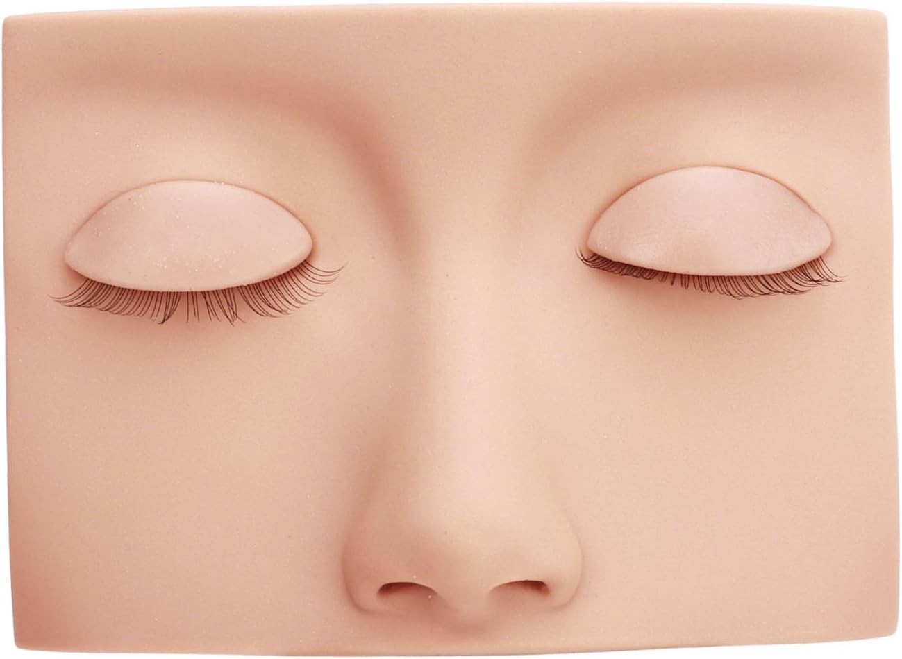 Lash Mannequin Head, Removable Silicone Replacement Eyelash Mannequin Head, Eyelash Extension Training Practice Head Eyelash Practice Makeup Eyelash Extensions for Eyelash Extensions (Pink)