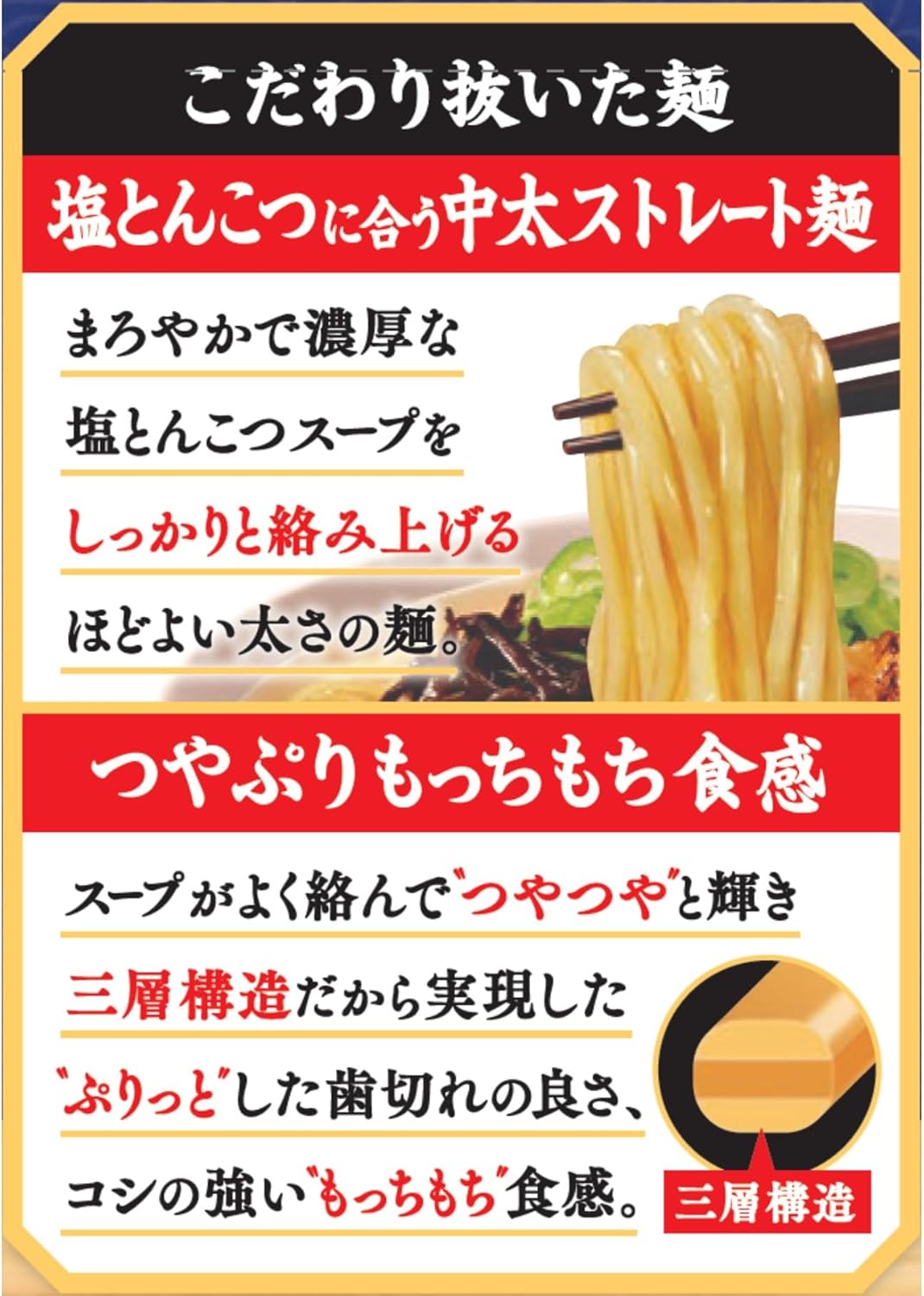 Nissin Shoku, Nissin La King Salt Tonkotsu, Pack of 3, 9.1 oz (279 g)