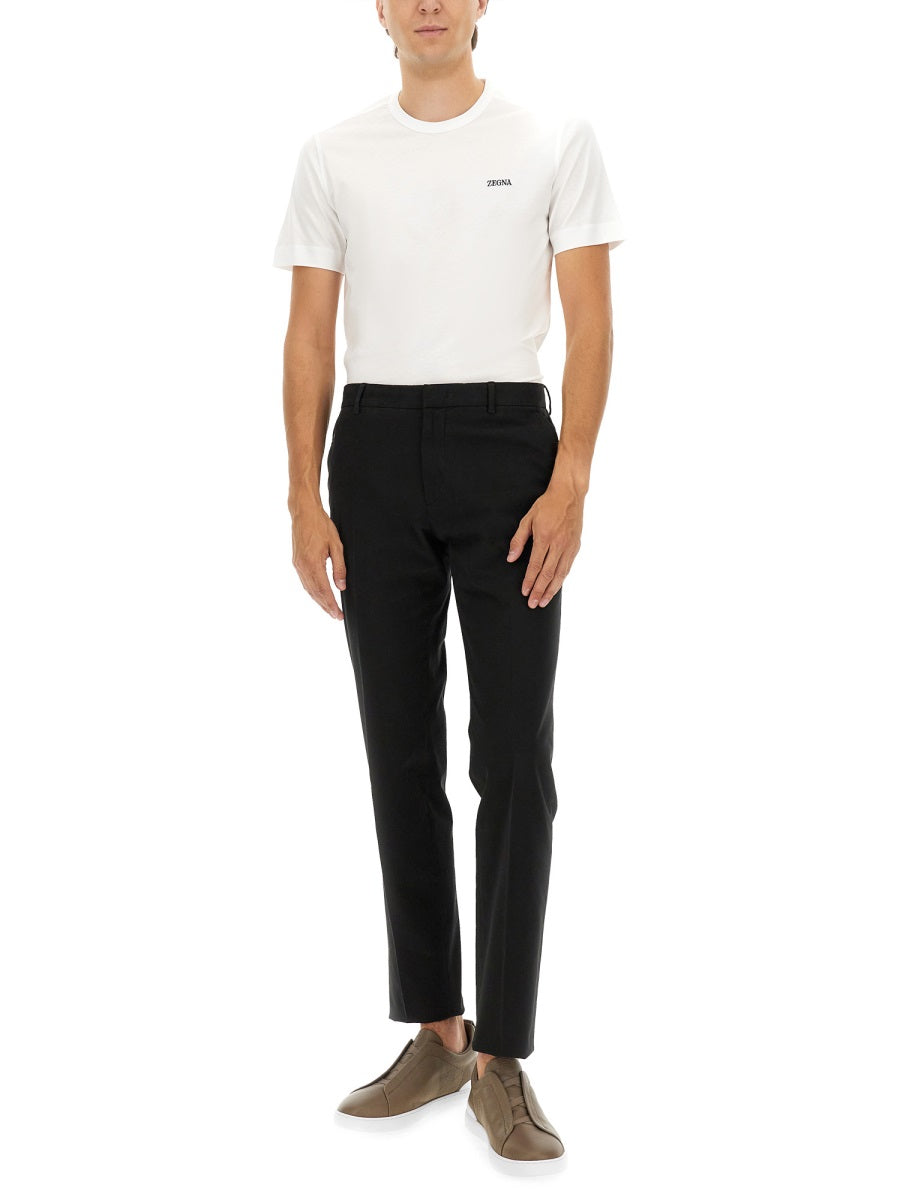 Zegna ZEGNAプレミアムコットンパンツ - Image 7