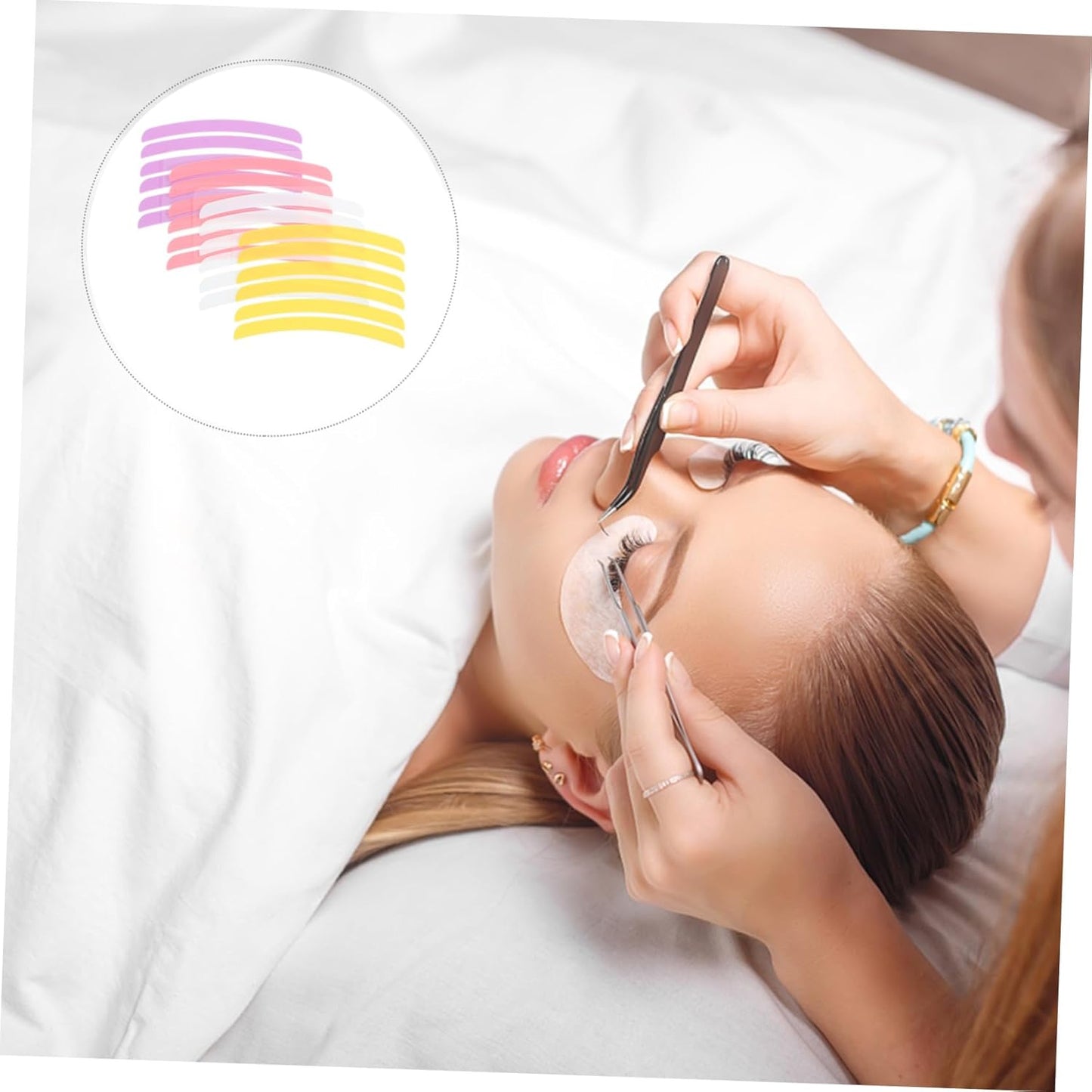 Frcolor 12 Pairs Eyelash Tape eyelash extension eyelashes extension lash lift Lash Lift Ribbon Eyelash Silicone Rod Eyelash Liftins