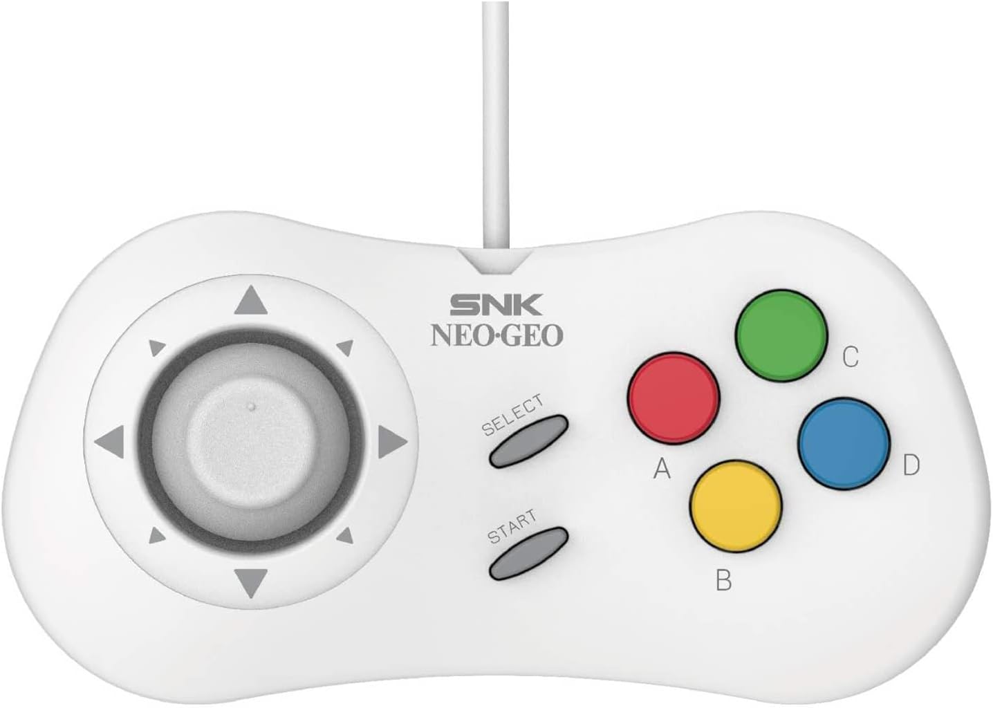 NEOGEO Mini PAD - 白 NEO GEO Mini/NEO-GEO Arcade Stick Pro用 SNKクラシック有線ゲームコントローラ