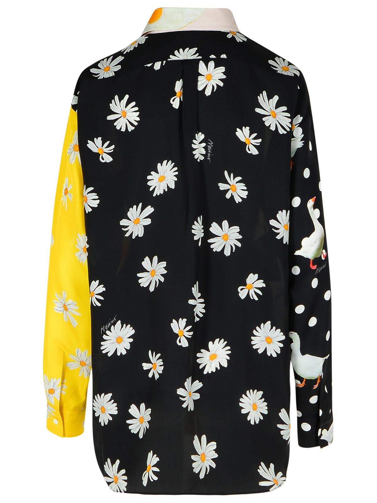 Moschino モスキーノ「パッチワーク」マルチカラーシルクシャツ - Image 7