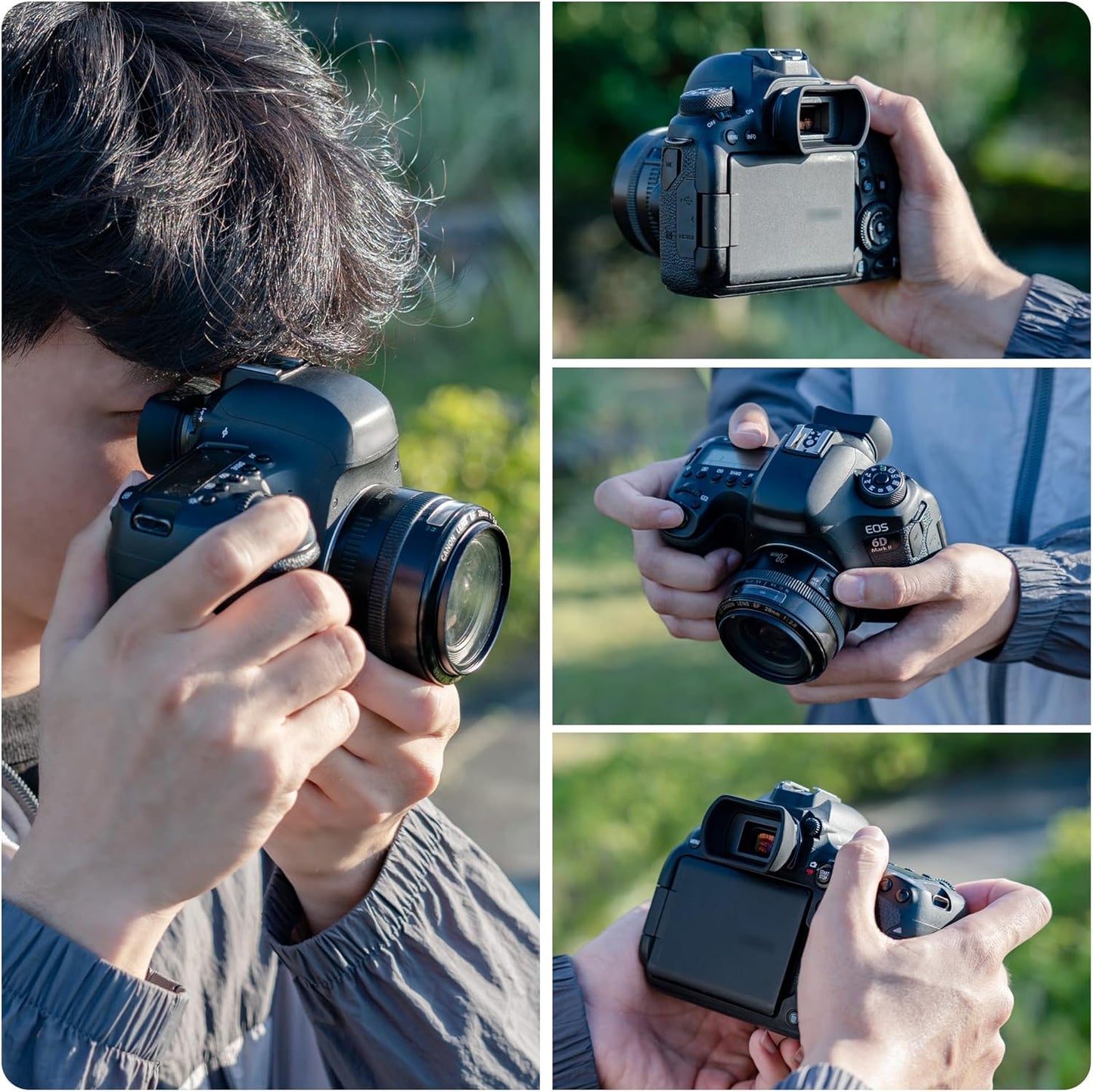 Eyecup Eyepiece Extension for Canon EOS 850D 6D Mark II 6D 5D Mark II 5D 90D 80D 9000D 70D 60D Kiss X10i X10 X9i X9 X8i X7i X90 X80 X70 Compatible Ef Eb Eyepiece