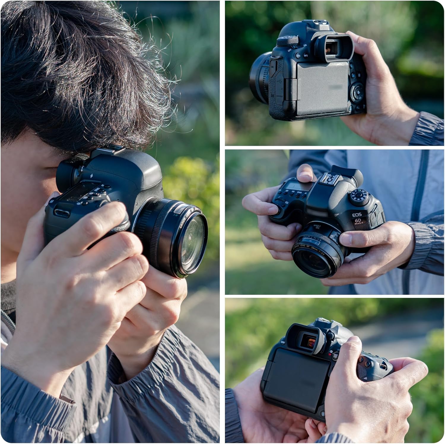 Eyecup Eyepiece Extension for Canon EOS 850D 6D Mark II 6D 5D Mark II 5D 90D 80D 9000D 70D 60D Kiss X10i X10 X9i X9 X8i X7i X90 X80 X70 Compatible Ef Eb Eyepiece
