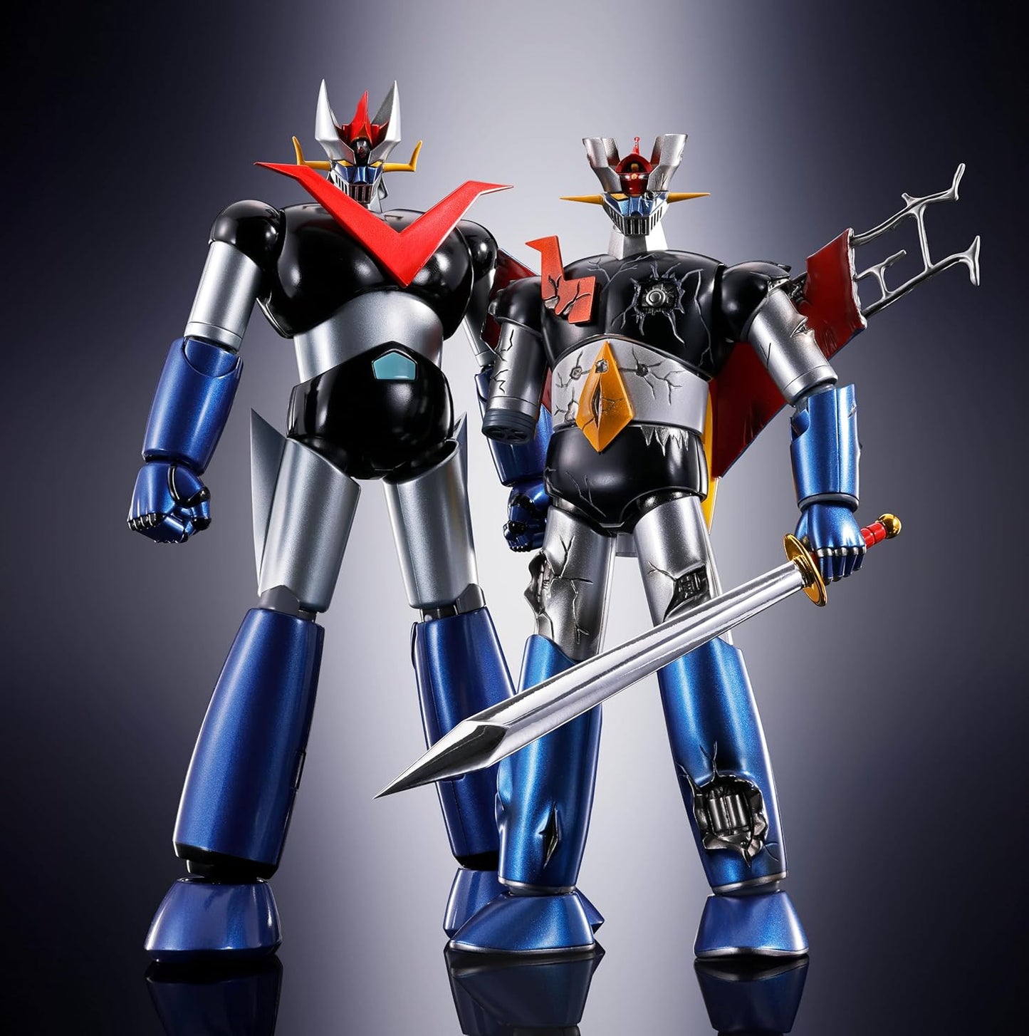 TAMASHII NATIONS Soul of Chogokin GX-105D Mazinger Z Leather Shinka Damaged Version ABS & Die Cast Pre-painted Action Figure BAS61018D