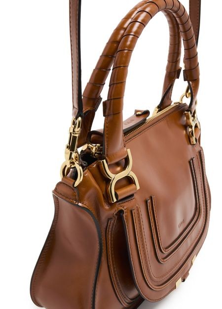 CHLOE Marcie small double worn glossy leather bag - Image 7