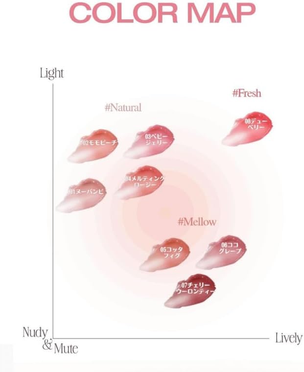 Holika 03 Baby Jewelry, Glow Rise Balm, Choose from 8 Colors, Color Lip Gloss, School Makeup, Thick, Glossy