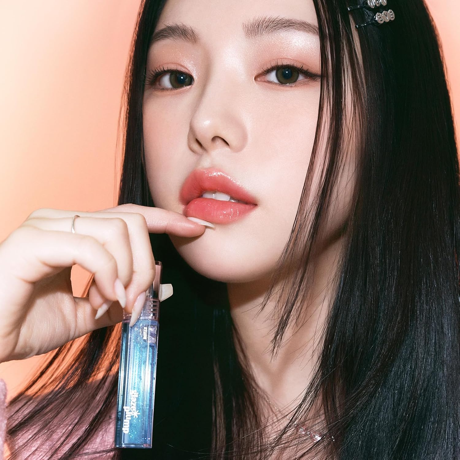 ETUDE Glaze, Plumper Gloss, Sparkling Blue/Lipstick, Glossy Finish, Highly Moisturizing, Glitter, Moisturizing, 1 Piece