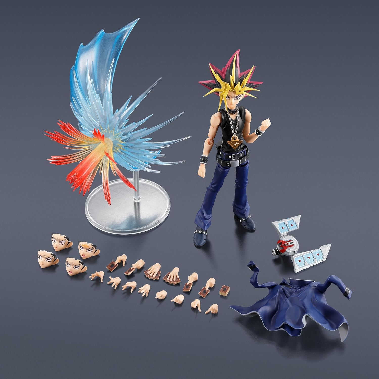 TAMASHII NATIONS S.H. Figuarts Yu-Gi-Oh! Duel Monsters Dark Yugi Approx. 6.3 inches (160 mm), PVC & ABS Pre-painted Action Figure