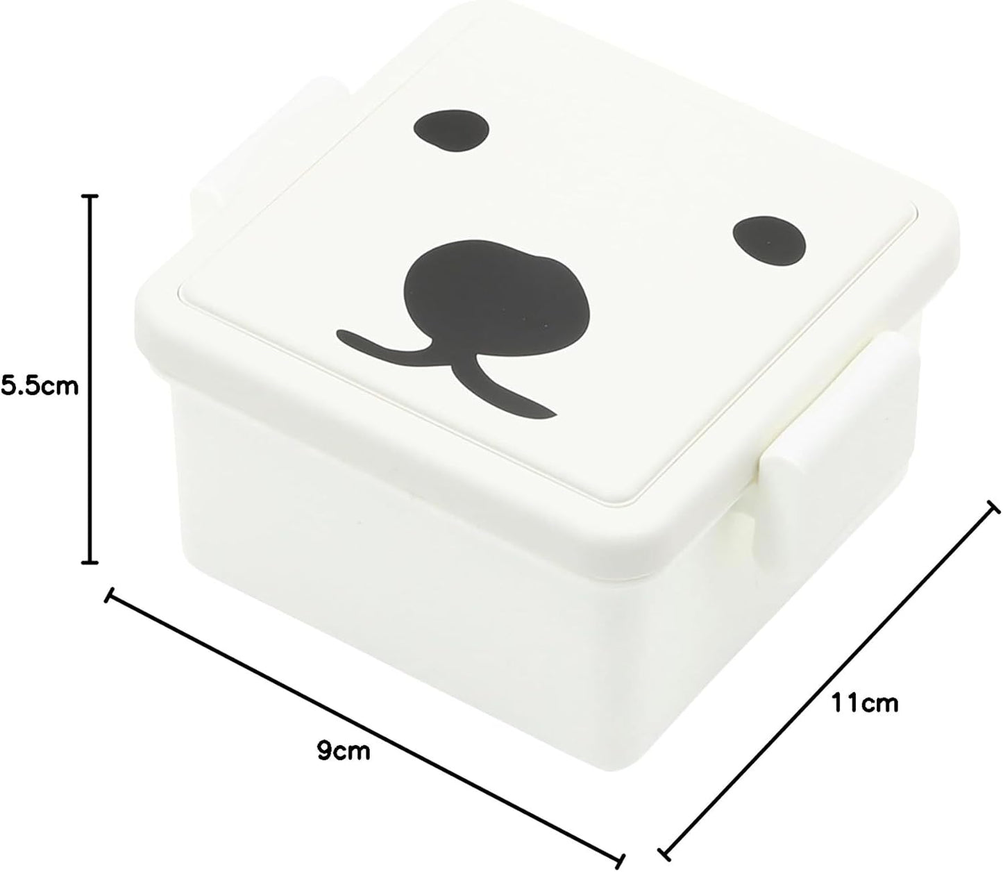 Miyoshi Seisakujyo (三好製作所) GEL-COOma (じぇるくーま) Male Cold Pack One-Piece Rectangular Lunch Box Bento Box 4.3×3.5×2.2 in (11×9×5.5 cm) 7.4 fl oz (220 ml) Easy Clip Buckle Mechanism Storage Container for