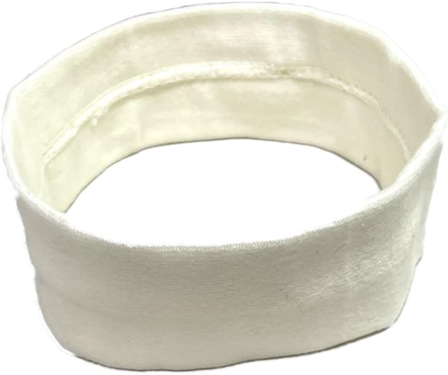 Turban Japanese Cotton Fabric 2.0 inches (5 cm) Hair Band (Black, Brown, Gray, Ivory)