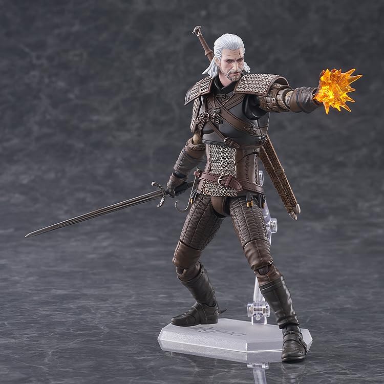 Max Factory Figma The Witcher 3 Wild Hunt Geralt Non-Scale Plastic Pre-Painted Action Figure