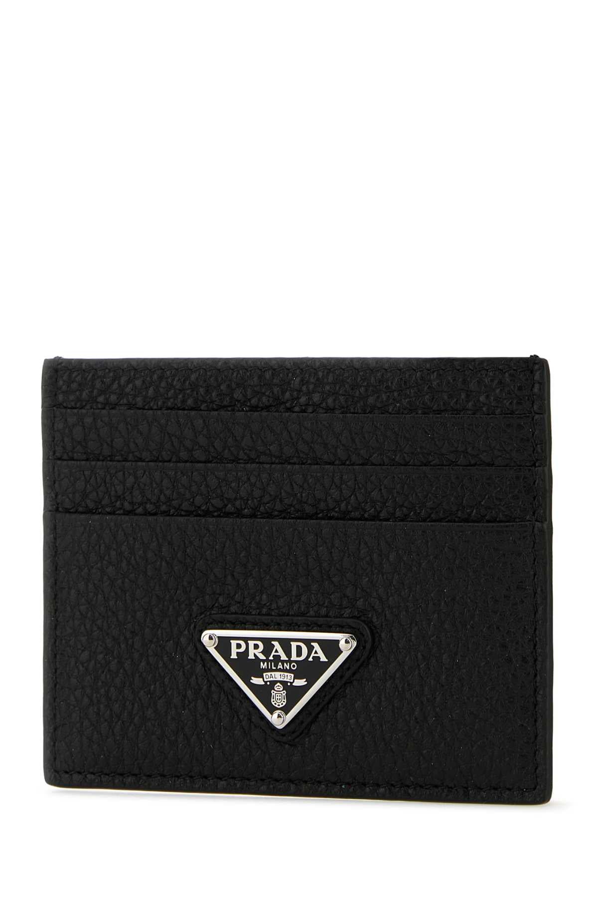 Prada プラダブラックレザーカードホルダー - Image 7