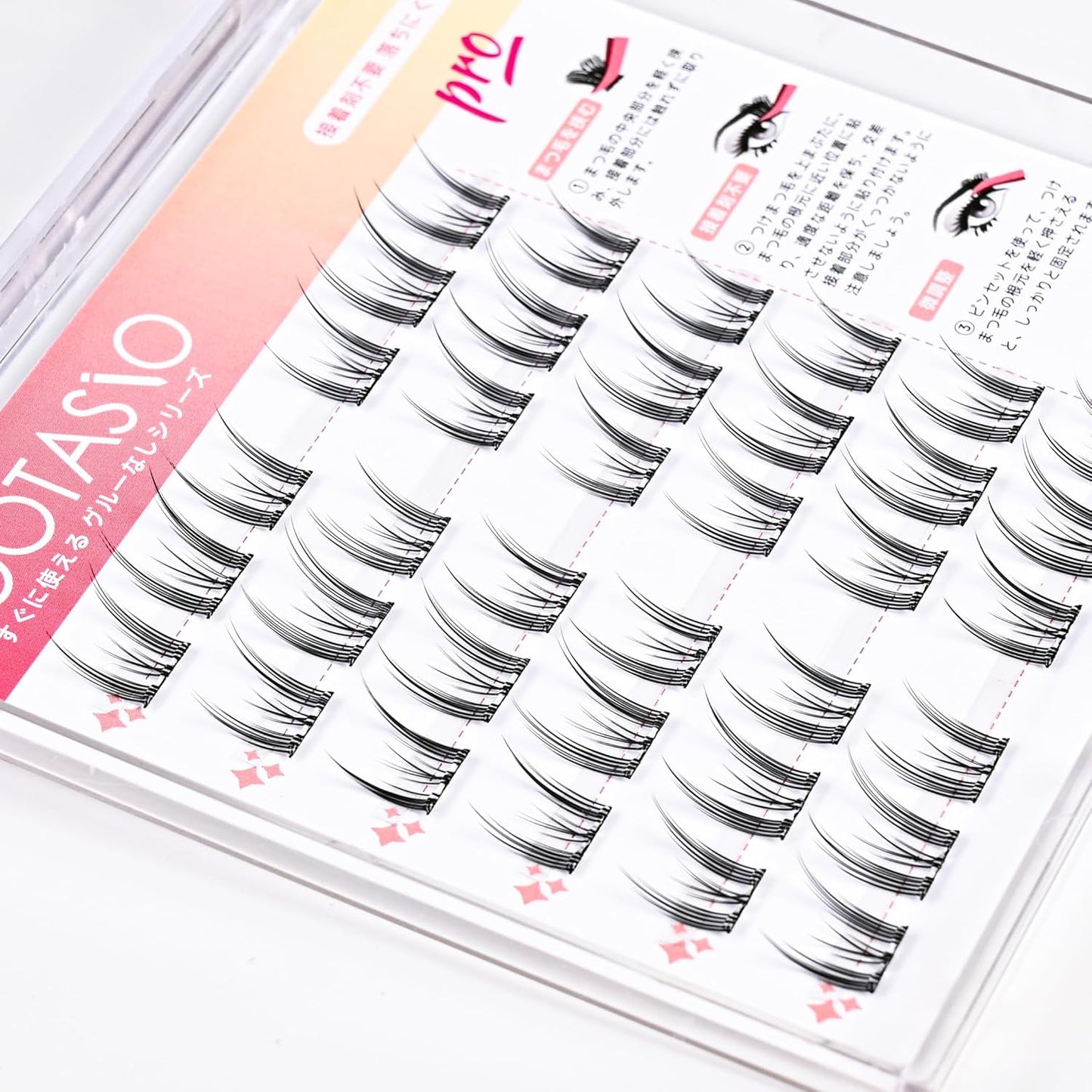 1 Second Eyelash Effects, No Partial False Eyelash Glue, 0.4 - 0.5 inches (10 - 12 mm), High Adhesive, Cohesion, Lightweight, Comfortable, Travel and Daily Use (36 Bundles Thin Black Shaft +