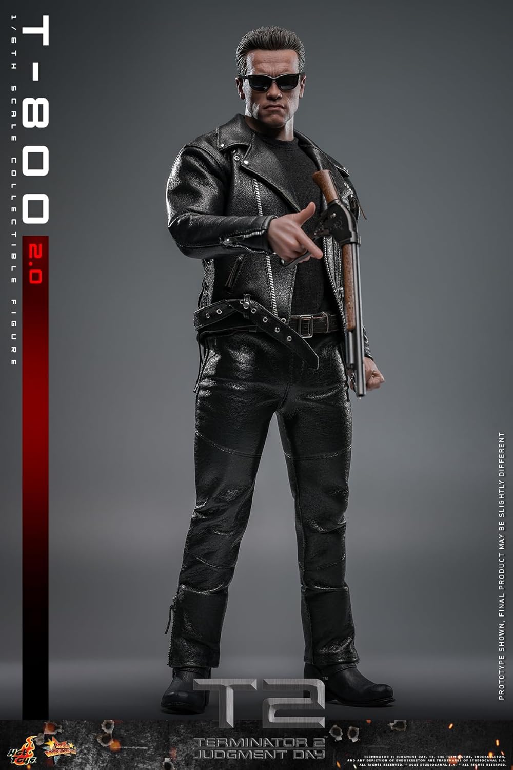 Movie Masterpiece Terminator 2 T-800 (2.0 Version) 1/6 Scale Figure